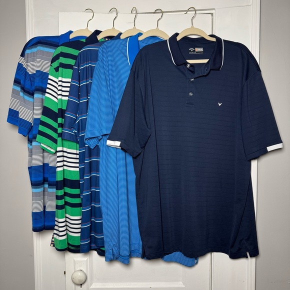 Callaway Other - Callaway Ben Hogan Chaps Golf Polo Performance Shirts Bundle of Five XXL